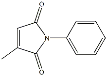 1-Phenyl-3-methyl-3-pyrroline-2,5-dione Structure
