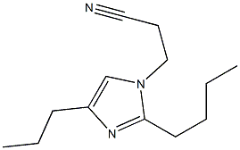 2-Butyl-1-(2-cyanoethyl)-4-propyl-1H-imidazole Structure