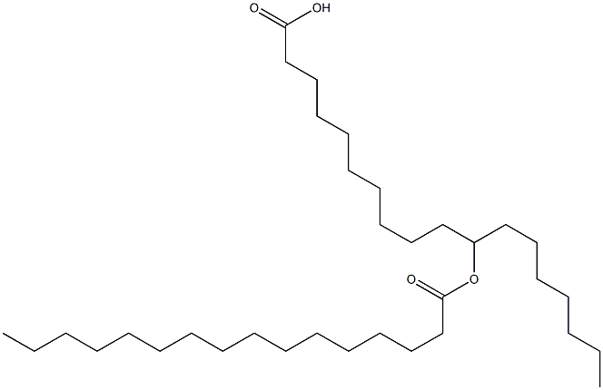 11-Hexadecanoyloxyoctadecanoic acid Structure