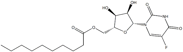 5-Fluoro-5'-O-decanoyluridine 구조식 이미지