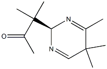 3-[[(R)-2,5-Dihydro-4,5,5-trimethylpyrimidin]-2-yl]-3-methylbutan-2-one 구조식 이미지
