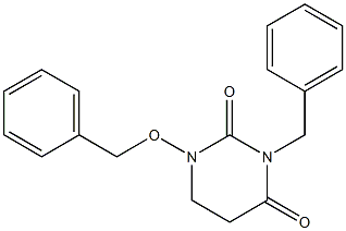 5,6-Dihydro-3-benzyl-1-benzyloxy-2,4(1H,3H)-pyrimidinedione 구조식 이미지