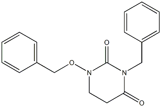 5,6-Dihydro-3-benzyl-1-benzyloxy-2,4(1H,3H)-pyrimidinedione Structure