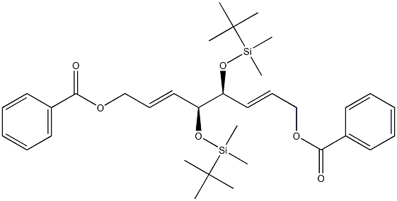 (2E,4S,5S,6E)-4,5-Bis(tert-butyldimethylsilyloxy)-2,6-octadiene-1,8-diol dibenzoate Structure