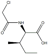 (2R,3R)-2-[(Chloroacetyl)amino]-3-methyl-pentanoic acid 구조식 이미지