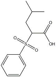 2-Phenylsulfonyl-4-methylpentanoic acid 구조식 이미지