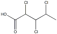 2,3,4-Trichlorovaleric acid Structure