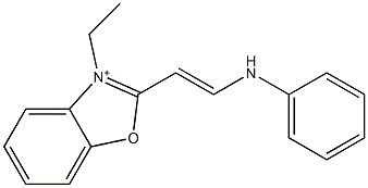 3-Ethyl-2-[2-(phenylamino)ethenyl]benzoxazol-3-ium Structure