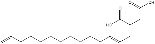 (2,13-Tetradecadienyl)succinic acid Structure
