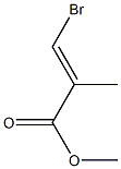 (2E)-2-Methyl-3-bromopropenoic acid methyl ester 구조식 이미지