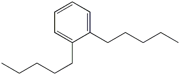 1,2-Dipentylbenzene 구조식 이미지