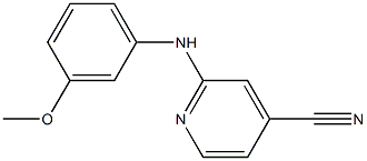 2-(3-Methoxyphenylamino)pyridine-4-carbonitrile 구조식 이미지