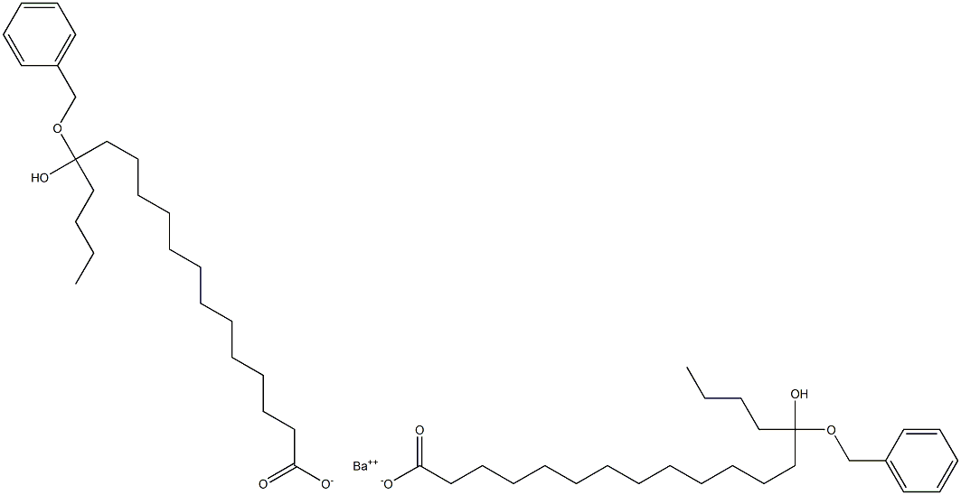 Bis(14-benzyloxy-14-hydroxystearic acid)barium salt Structure