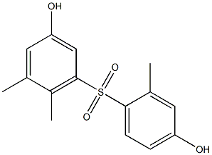 3,4'-Dihydroxy-2',5,6-trimethyl[sulfonylbisbenzene] 구조식 이미지