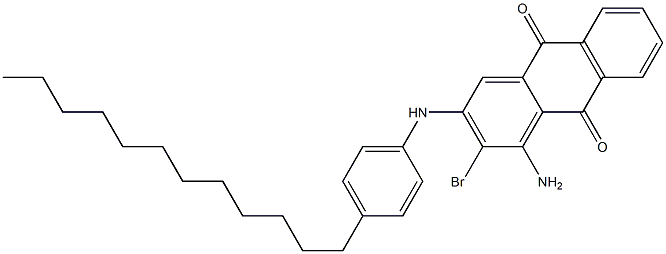 1-Amino-2-bromo-3-(4-dodecylanilino)anthraquinone Structure