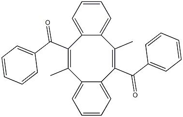 5,11-Dimethyl-6,12-dibenzoyldibenzo[a,e]cyclooctene 구조식 이미지
