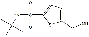 N-tert-Butyl-5-(hydroxymethyl)thiophene-2-sulfonamide Structure