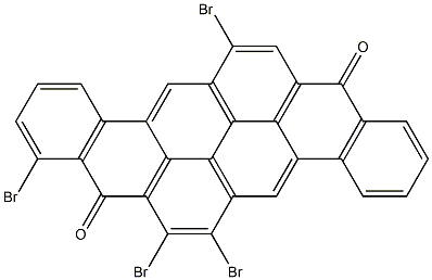 6,7,9,14-Tetrabromo-8,16-pyranthrenedione Structure