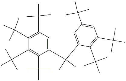 2-(2,3,4,5-Tetra-tert-butylphenyl)-2-(2,3,5-tri-tert-butylphenyl)propane 구조식 이미지