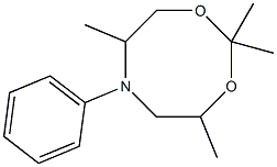 2,2,4,7-Tetramethyl-6-(phenyl)-5,6,7,8-tetrahydro-4H-1,3,6-dioxazocine Structure
