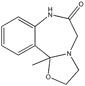 2,3,7,11b-Tetrahydro-11b-methyloxazolo[3,2-d][1,4]benzodiazepin-6(5H)-one Structure