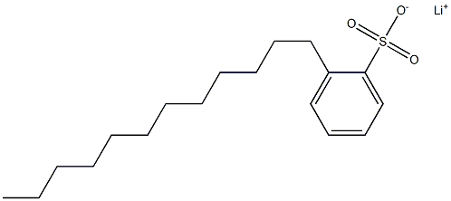 2-Dodecylbenzenesulfonic acid lithium salt 구조식 이미지