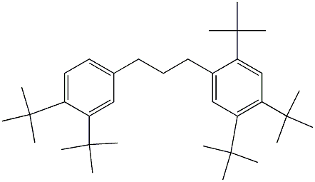 1-(2,4,5-Tri-tert-butylphenyl)-3-(3,4-di-tert-butylphenyl)propane 구조식 이미지