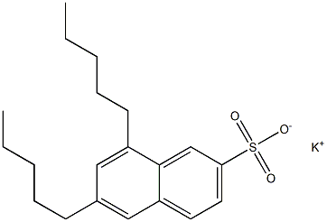 6,8-Dipentyl-2-naphthalenesulfonic acid potassium salt 구조식 이미지