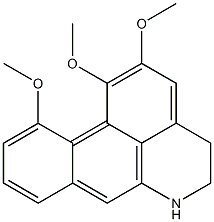 1,2,11-Trimethoxy-5,6-dihydro-4H-dibenzo[de,g]quinoline Structure