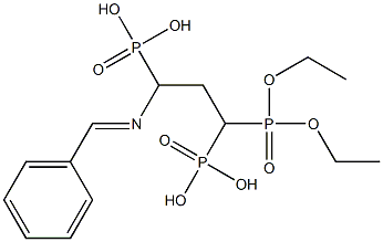 [3-(Benzylideneamino)propane-1,1,3-triyl]tris(phosphonic acid diethyl) ester Structure