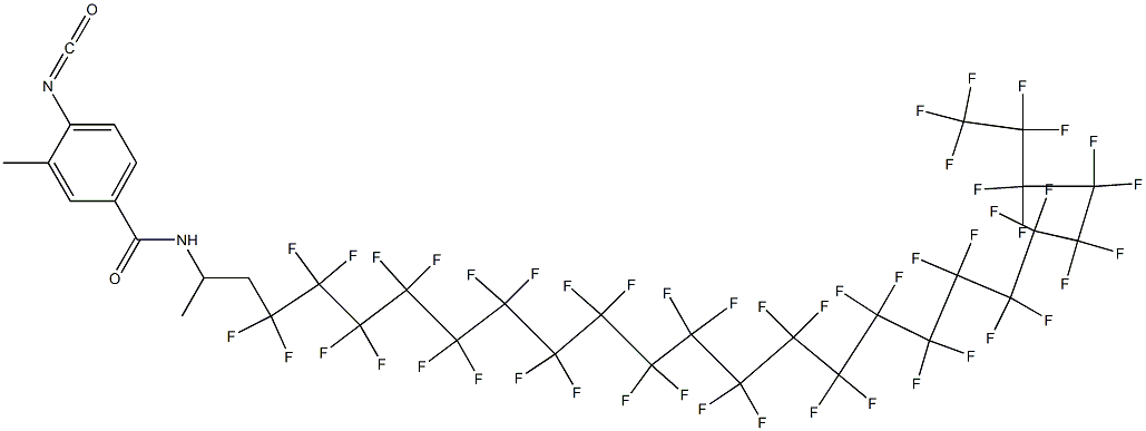 4-Isocyanato-3-methyl-N-[2-(heptatetracontafluorotricosyl)-1-methylethyl]benzamide Structure