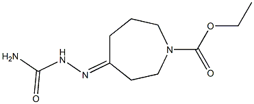 4-Semicarbazonohexahydro-1H-azepine-1-carboxylic acid ethyl ester 구조식 이미지