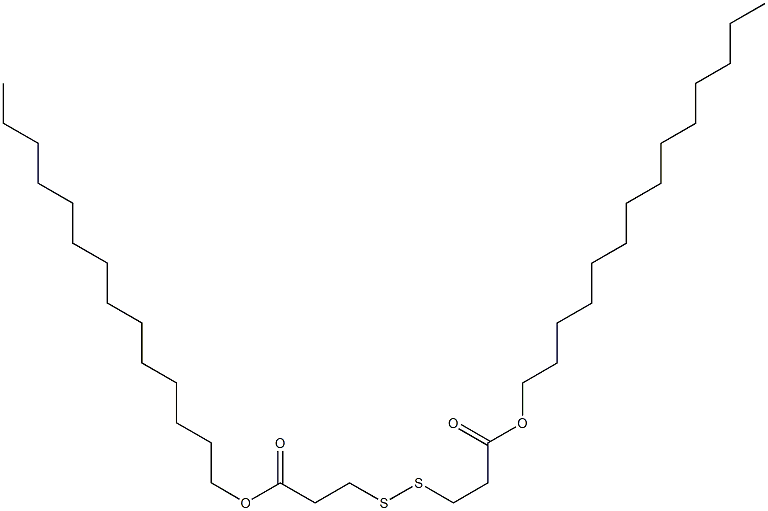 3,3'-Dithiodipropionic acid ditetradecyl ester 구조식 이미지