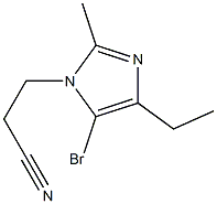 5-Bromo-1-(2-cyanoethyl)-4-ethyl-2-methyl-1H-imidazole Structure