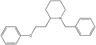 1-Phenylmethyl-2-(2-phenoxyethyl)piperidine 구조식 이미지