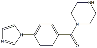 1-[4-(1H-Imidazol-1-yl)benzoyl]piperazine 구조식 이미지