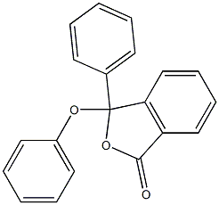 3-Phenyl-3-(phenoxy)isobenzofuran-1(3H)-one 구조식 이미지