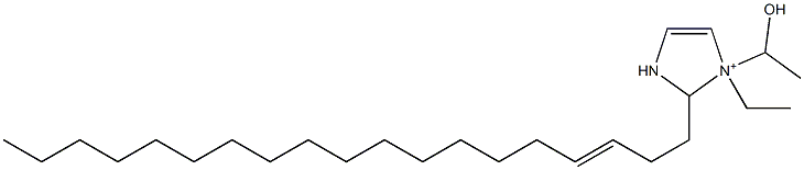 1-Ethyl-1-(1-hydroxyethyl)-2-(3-nonadecenyl)-4-imidazoline-1-ium 구조식 이미지