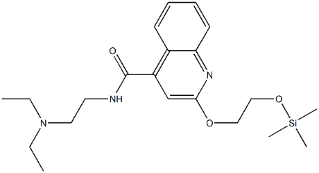 2-(2-Trimethylsilyloxyethoxy)-N-[2-(diethylamino)ethyl]-4-quinolinecarboxamide Structure