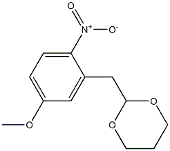 1-Nitro-2-(1,3-dioxan-2-ylmethyl)-4-methoxybenzene 구조식 이미지