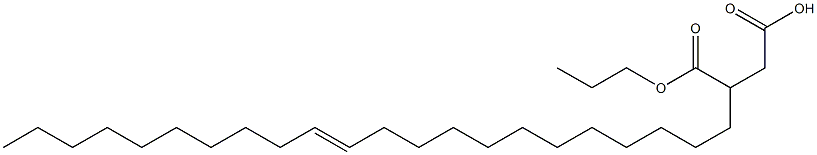 3-(12-Docosenyl)succinic acid 1-hydrogen 4-propyl ester 구조식 이미지