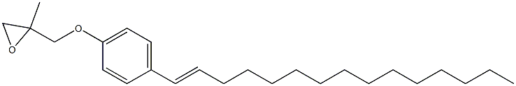 4-(1-Pentadecenyl)phenyl 2-methylglycidyl ether 구조식 이미지