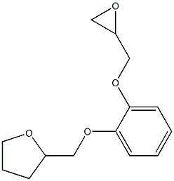 2-[2-(Oxiranylmethyloxy)phenyloxymethyl]oxolane 구조식 이미지
