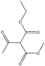 2-Acetylmalonic acid 1-ethyl 3-methyl ester Structure