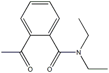 2-Acetyl-N,N-diethylbenzamide 구조식 이미지