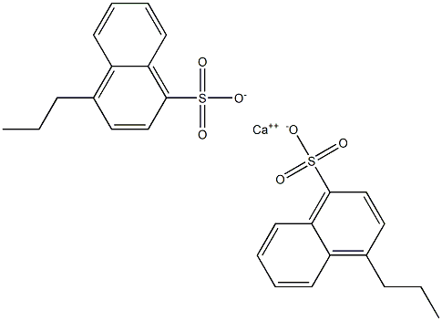 Bis(4-propyl-1-naphthalenesulfonic acid)calcium salt Structure
