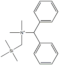 N-(Trimethylsilylmethyl)-N,N-dimethyldiphenylmethanaminium 구조식 이미지