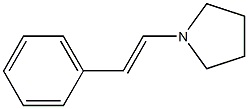 1-[(E)-Styryl]pyrrolidine 구조식 이미지
