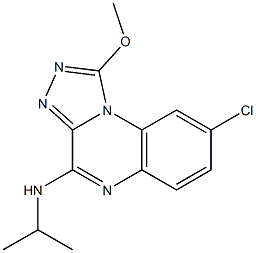 4-Isopropylamino-8-chloro-1-methoxy[1,2,4]triazolo[4,3-a]quinoxaline Structure