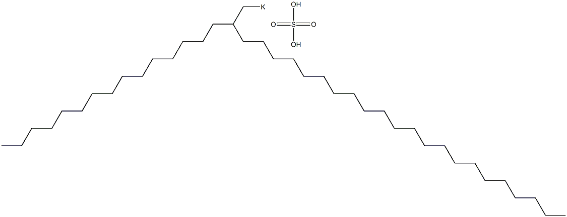 Sulfuric acid 2-pentadecyltetracosyl=potassium salt 구조식 이미지